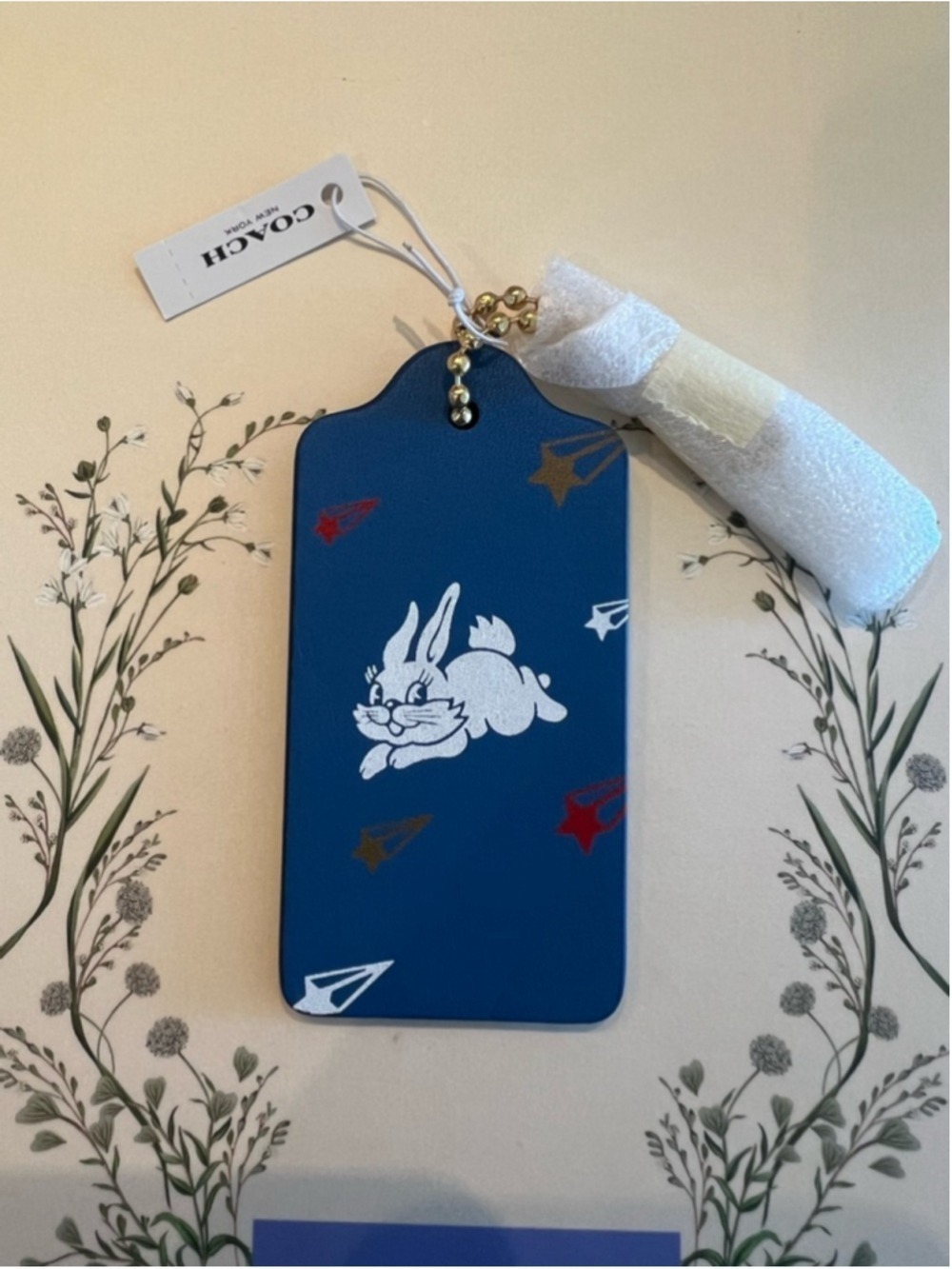 Coach x White Rabbit Candy Lunar New Year Bunny Hangtag/Bag Charm Asia RARE